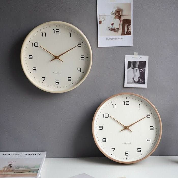 NordicTimber – Orologio da Parete in Legno con Movimento Silenzioso