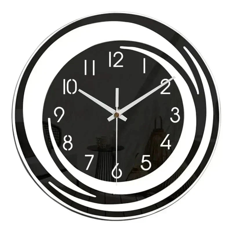 Orologio da Parete in Acrilico NordicTime – Design Geometrico 3D Silenzioso per Case Moderne