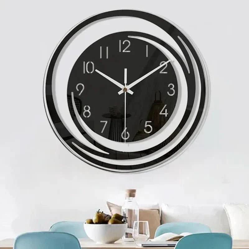 Orologio da Parete in Acrilico NordicTime – Design Geometrico 3D Silenzioso per Case Moderne