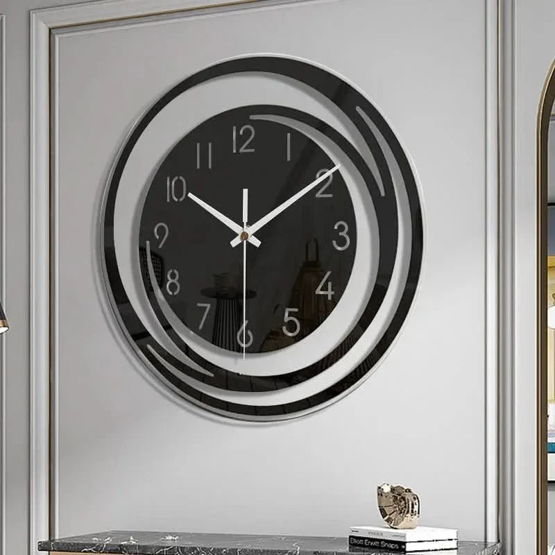 Orologio da Parete in Acrilico NordicTime – Design Geometrico 3D Silenzioso per Case Moderne