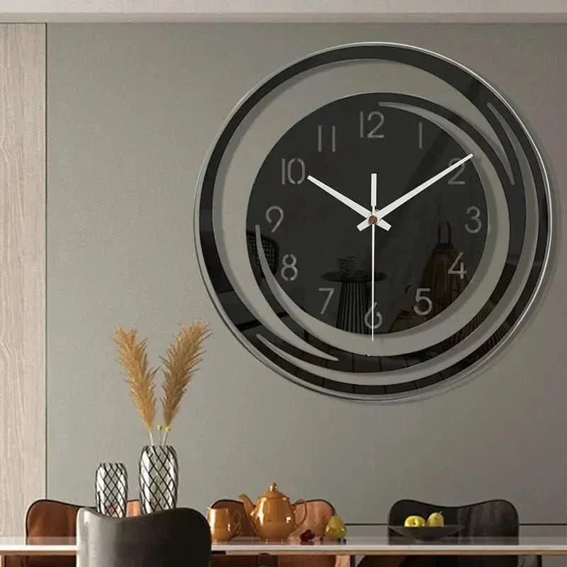 Orologio da Parete in Acrilico NordicTime – Design Geometrico 3D Silenzioso per Case Moderne