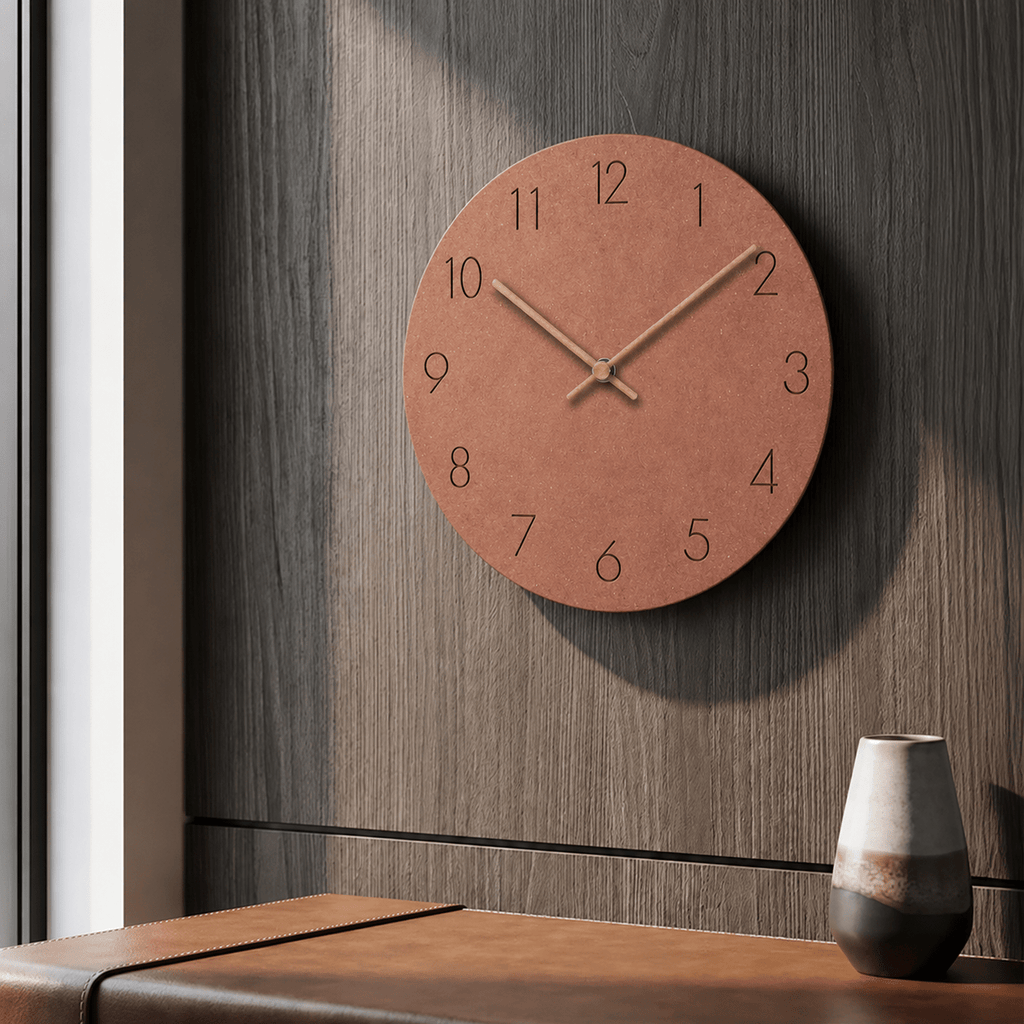 Orologio da Parete Nordico Senza Cornice con Quadrante Opaco