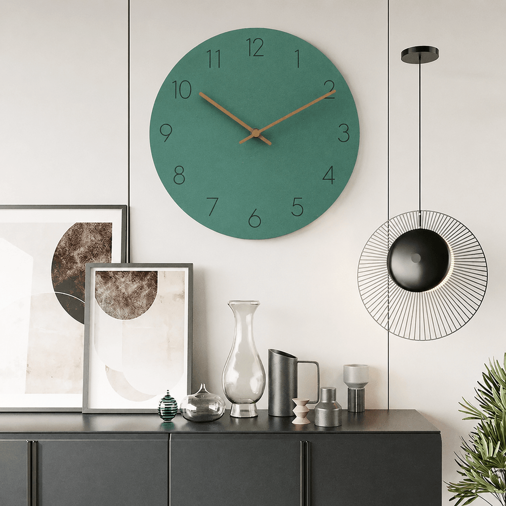 Orologio da Parete Nordico Senza Cornice con Quadrante Opaco