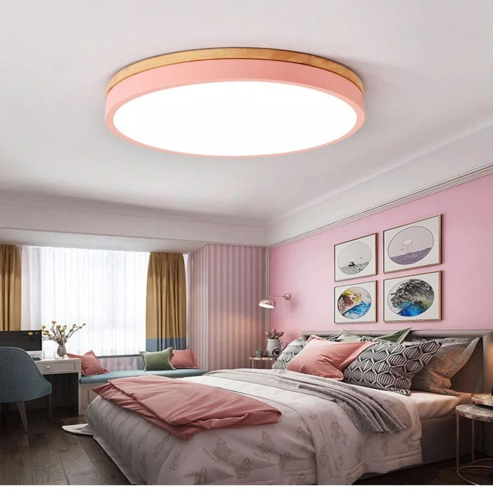 NORDLUMINA LIGHT – Lampada a soffitto moderna in legno naturale per ogni stanza
