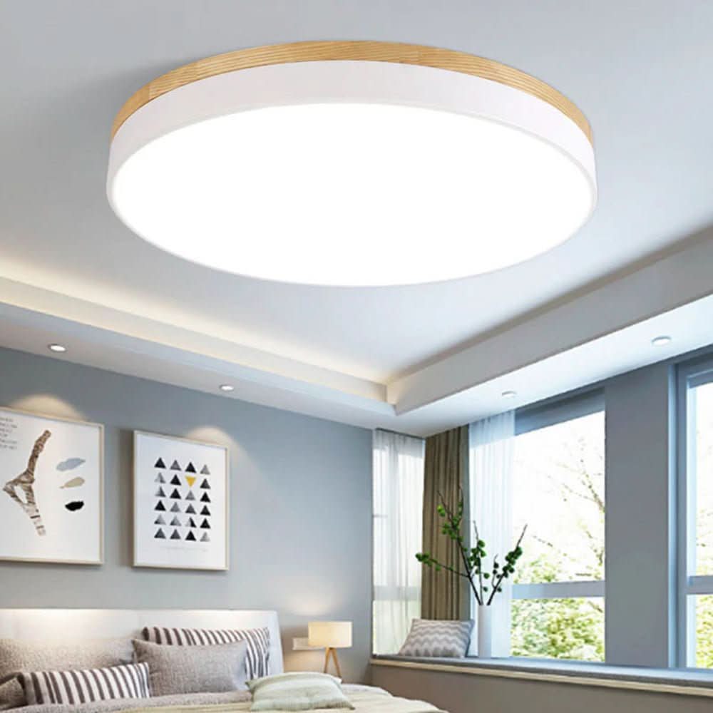 NORDLUMINA LIGHT – Lampada a soffitto moderna in legno naturale per ogni stanza