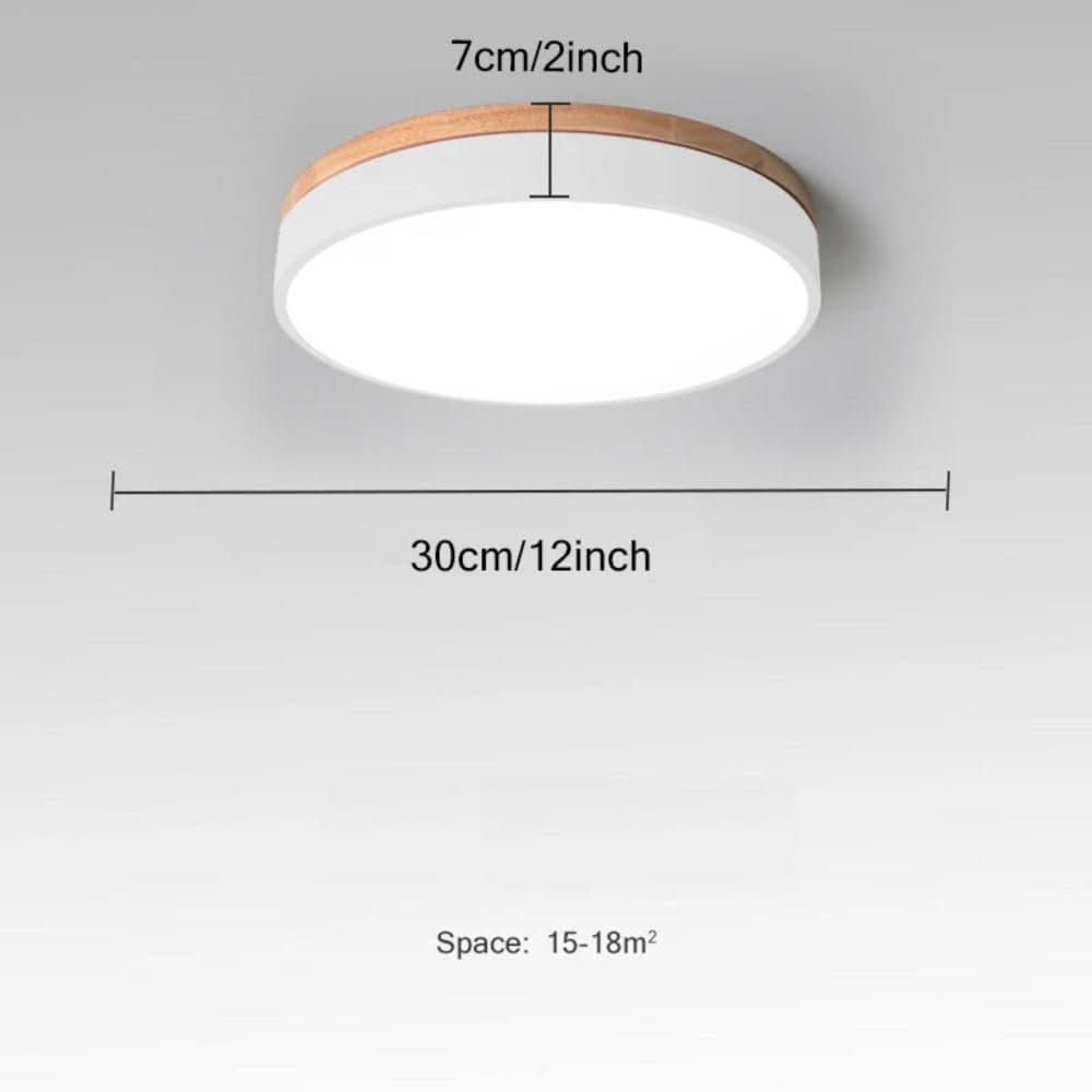 NORDLUMINA LIGHT – Lampada a soffitto moderna in legno naturale per ogni stanza
