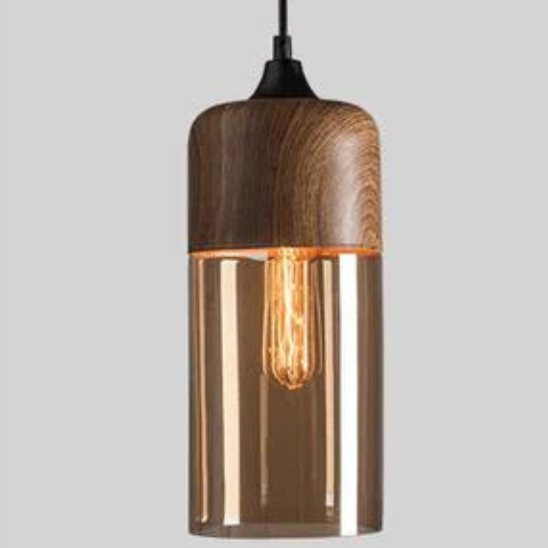 NordLuna Lampada a Soffitto Scandinava Elegante in Legno