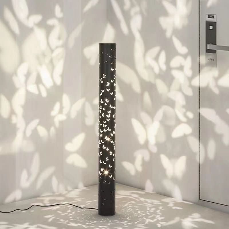 Lampada da Terra a Ombra di Farfalla per Soggiorno