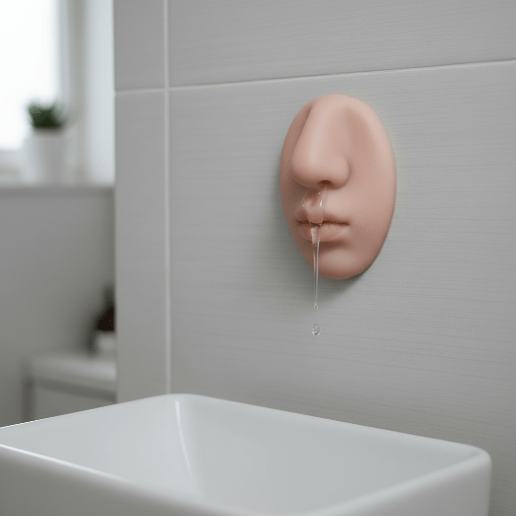 NOSEFOAM – Dispenser di Sapone a Forma di Naso da Montare a Parete per Decorazione Domestica