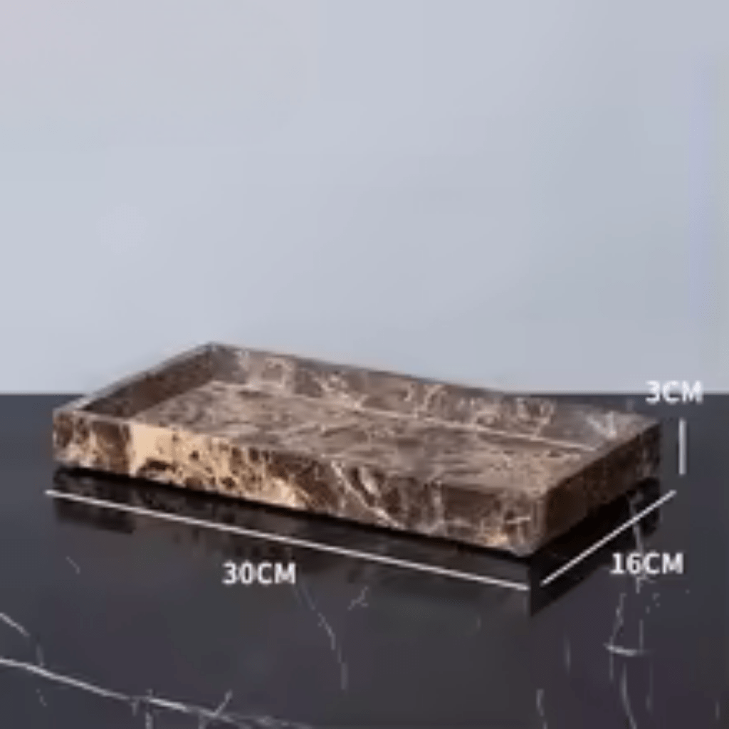 OBSIDORA – Collezione di Accessori per Bagno in Marmo Scuro di Lusso