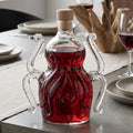 Caraffa da vino a forma di polpo in vetro borosilicato