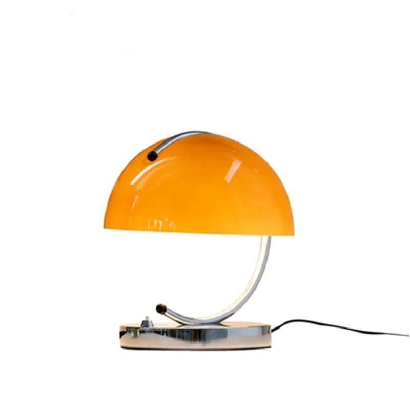 Lampada da Tavolo in Vetro a Forma di Fungo in Stile Danese