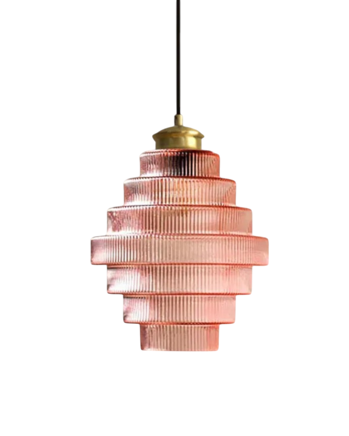 Elvoria | Lampada a sospensione in vetro architettonico con pannelli stratificati e design minimalista Japandi