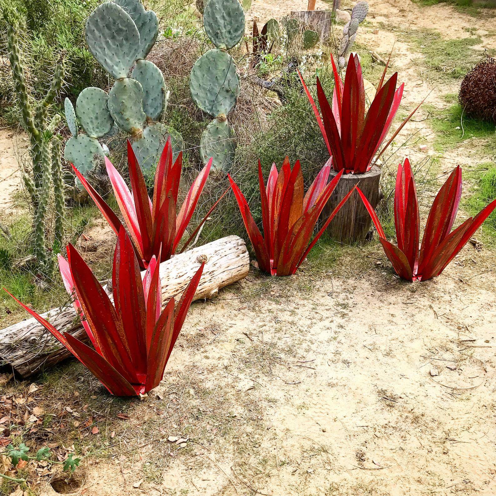 GartenGlanz - Scultura Rustica in Agave Eterna Impermeabile | 50% SCONTO
