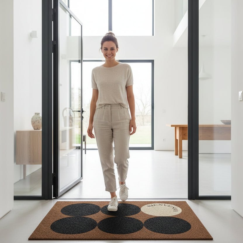 PATTERNSOFT – Tappeto in Flanella Geometrico Elegante, Design Morbido e Antiscivolo per Decorazioni per la Casa