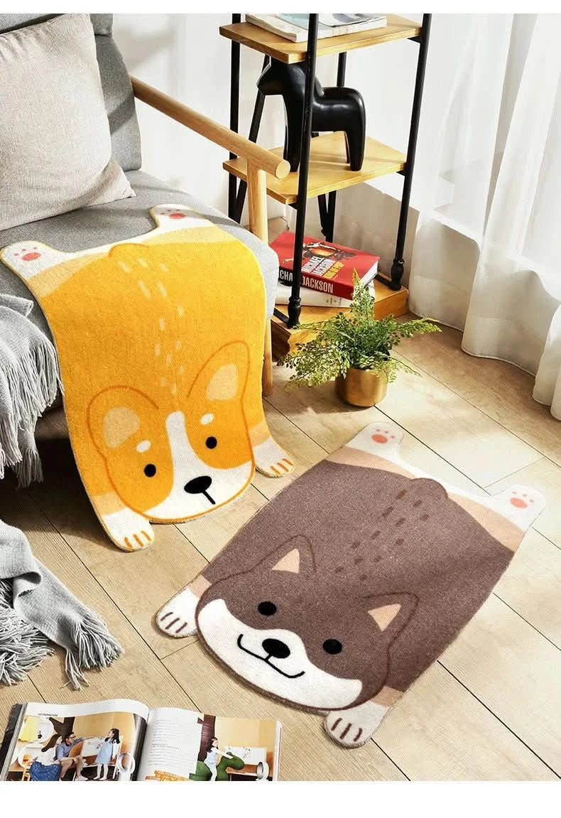 Tappeto per Animali Pawprints – Carino Tappeto Antiscivolo per Spazi Abitativi Accoglienti e Sicuri con Design Facile da Pulire