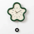 Orologio da Parete 3D a Fiore con Pendolo Silenzioso
