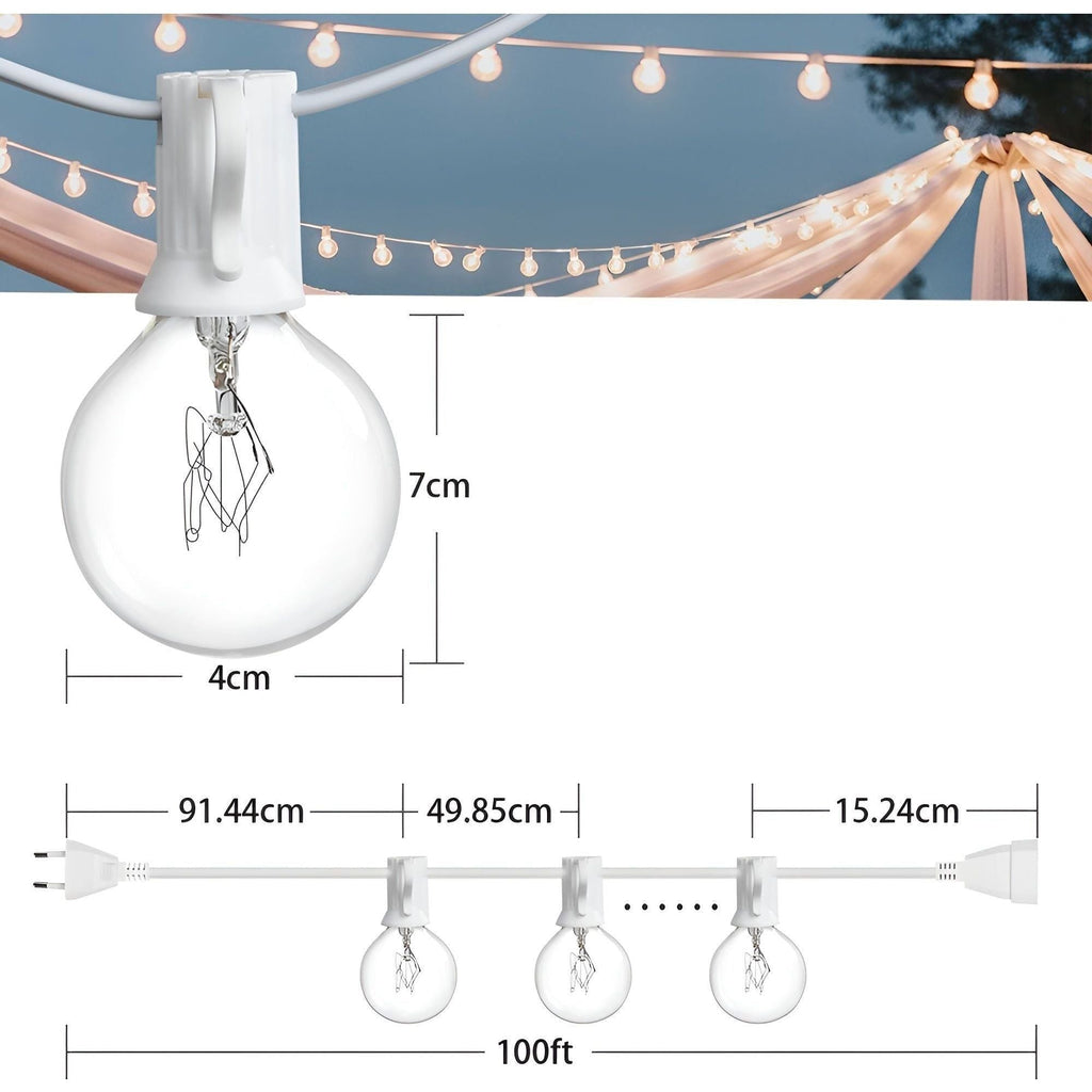 FairyFlicker Catene di Luci - Illuminazione di Terrazza Lussuosa con Protezione Impermeabile | Brehn