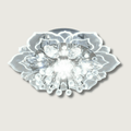Lampada da soffitto in cristallo LED FloralGlow – Design floreale elegante