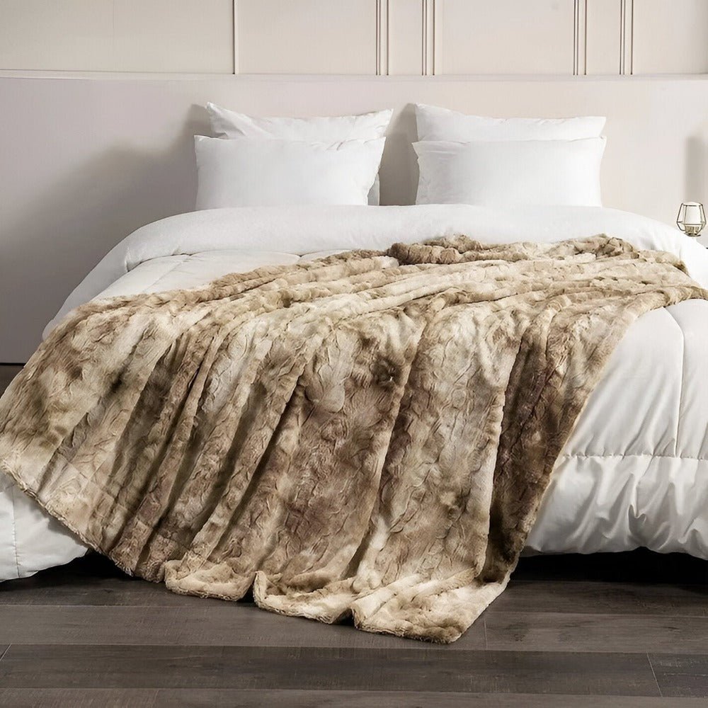 Evar | Coperta in Pile Double-Face in Sei Colori e Tre Dimensioni per Divano, Letto e Angolo Lettura