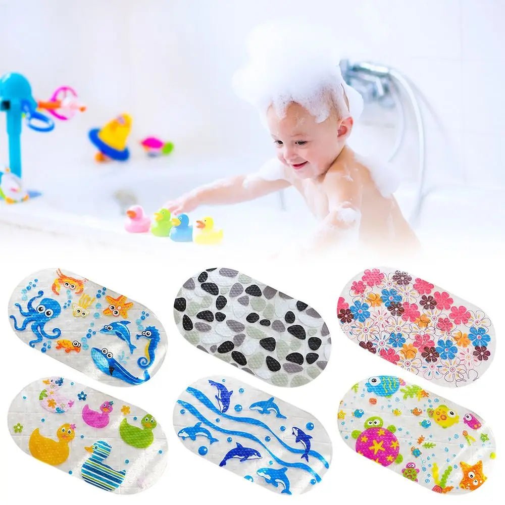 PLAYTUB SAFEPLAY – Tappetino da Bagno Antiscivolo in PVC Colorato per la Sicurezza dei Bambini