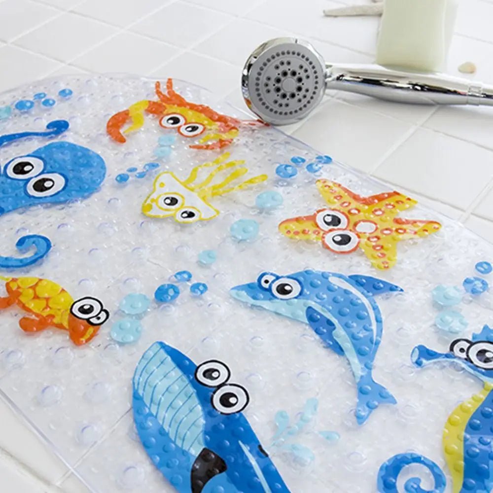 PLAYTUB SAFEPLAY – Tappetino da Bagno Antiscivolo in PVC Colorato per la Sicurezza dei Bambini