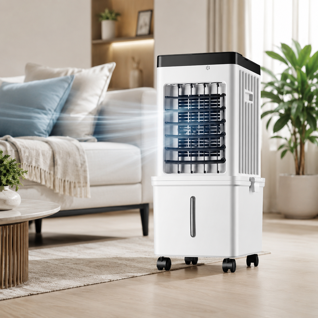 Portable Evaporative Swamp Cooler with 12-Hour Timer
