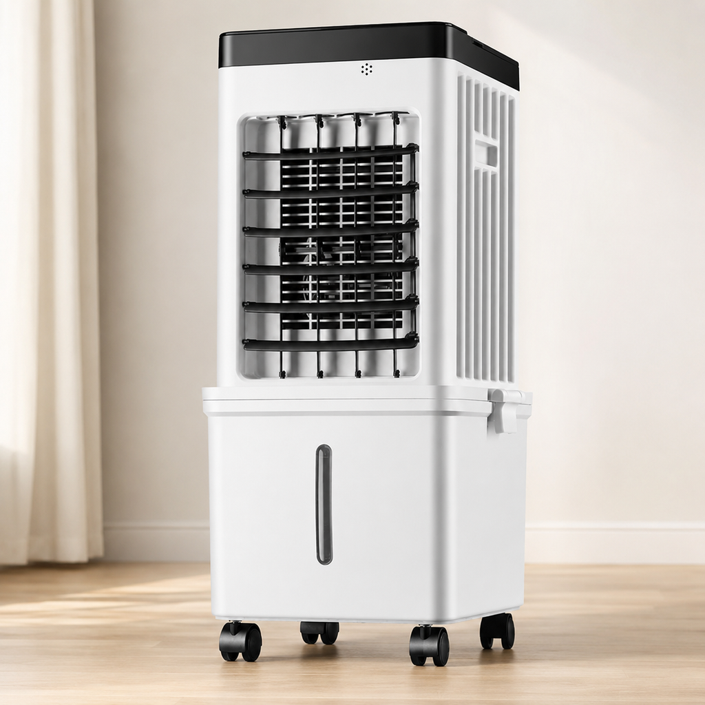 Portable Evaporative Swamp Cooler with 12-Hour Timer