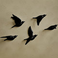 BirdSerenity - arte murale unica e fatta a mano