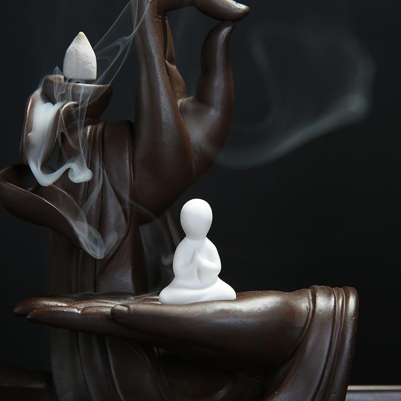 Portacandele a Ritorno di Fumo Buddha Hand