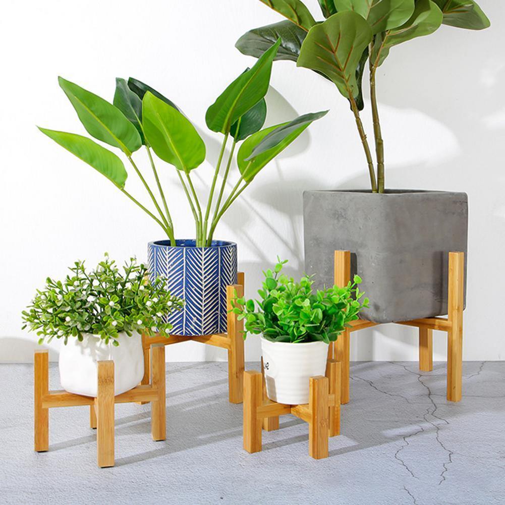 Supporto per piante BambooElevate realizzato in legno di bambù | Regolabile e Stabile | Perfetto per interni