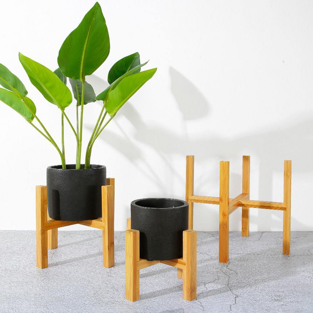 Supporto per piante BambooElevate realizzato in legno di bambù | Regolabile e Stabile | Perfetto per interni