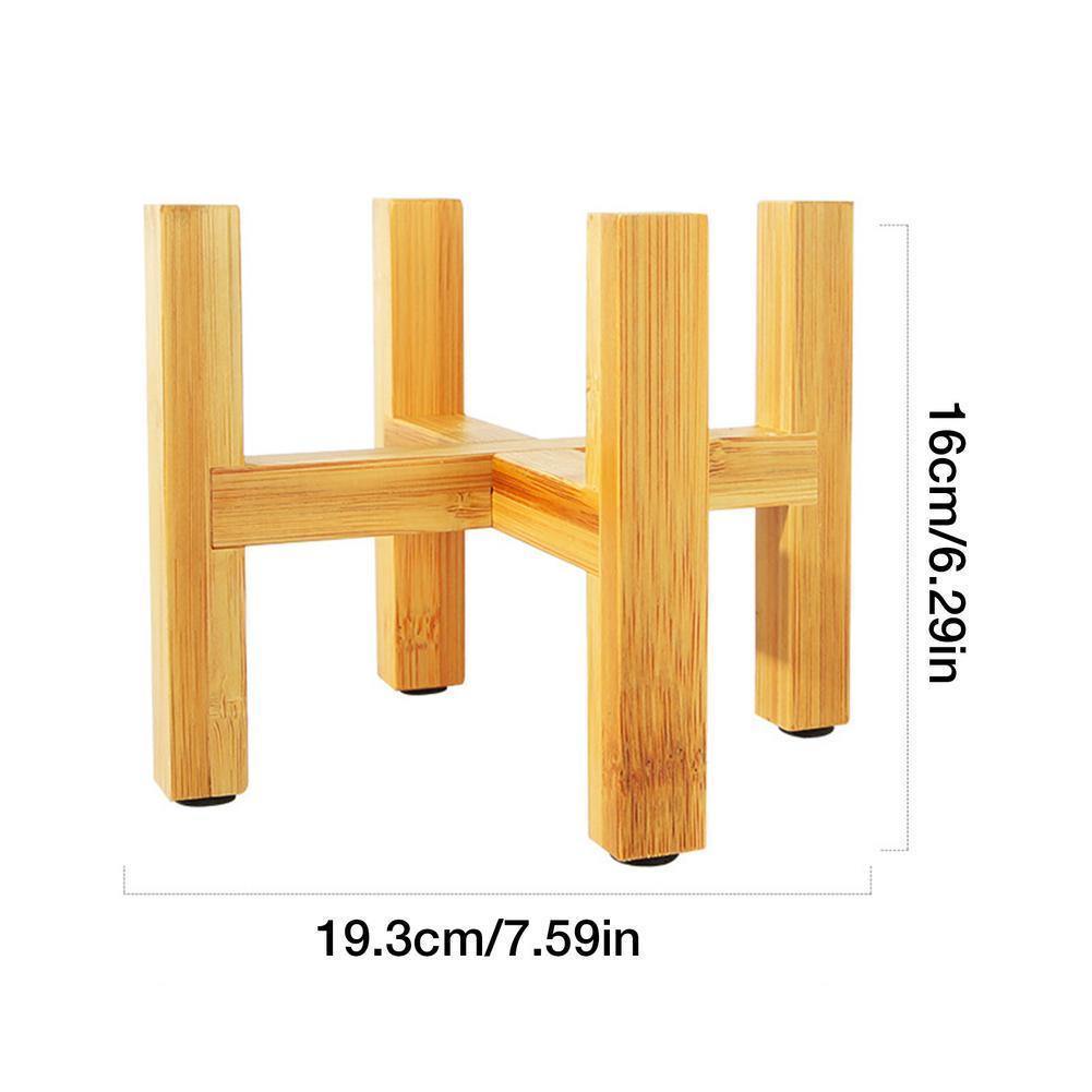 Supporto per piante BambooElevate realizzato in legno di bambù | Regolabile e Stabile | Perfetto per interni