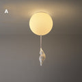 Lampada da soffitto giocosa con orsi e luci a palloncino per cameretta