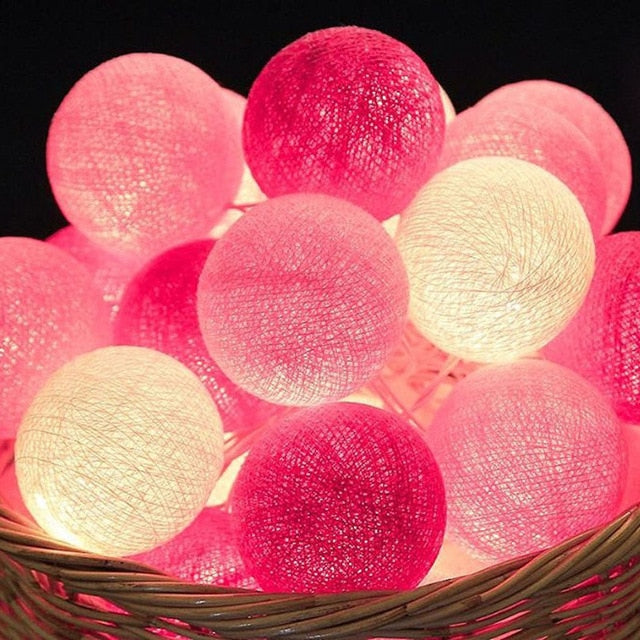 Ballton - Palline di cotone luminose | Diverse combinazioni di colori