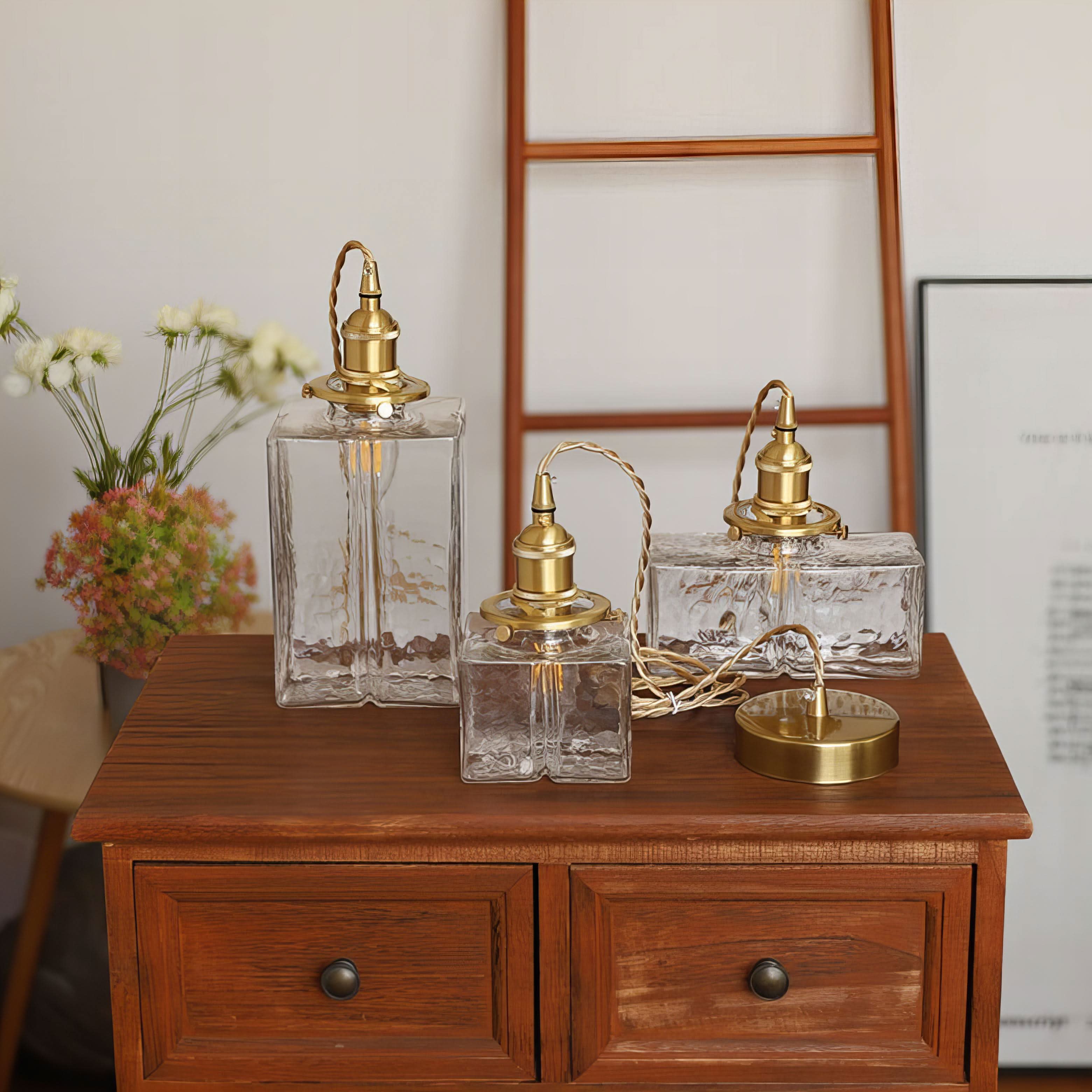 Lampada a Sospensione in Vetro Moderno Fatima – Stile Retro