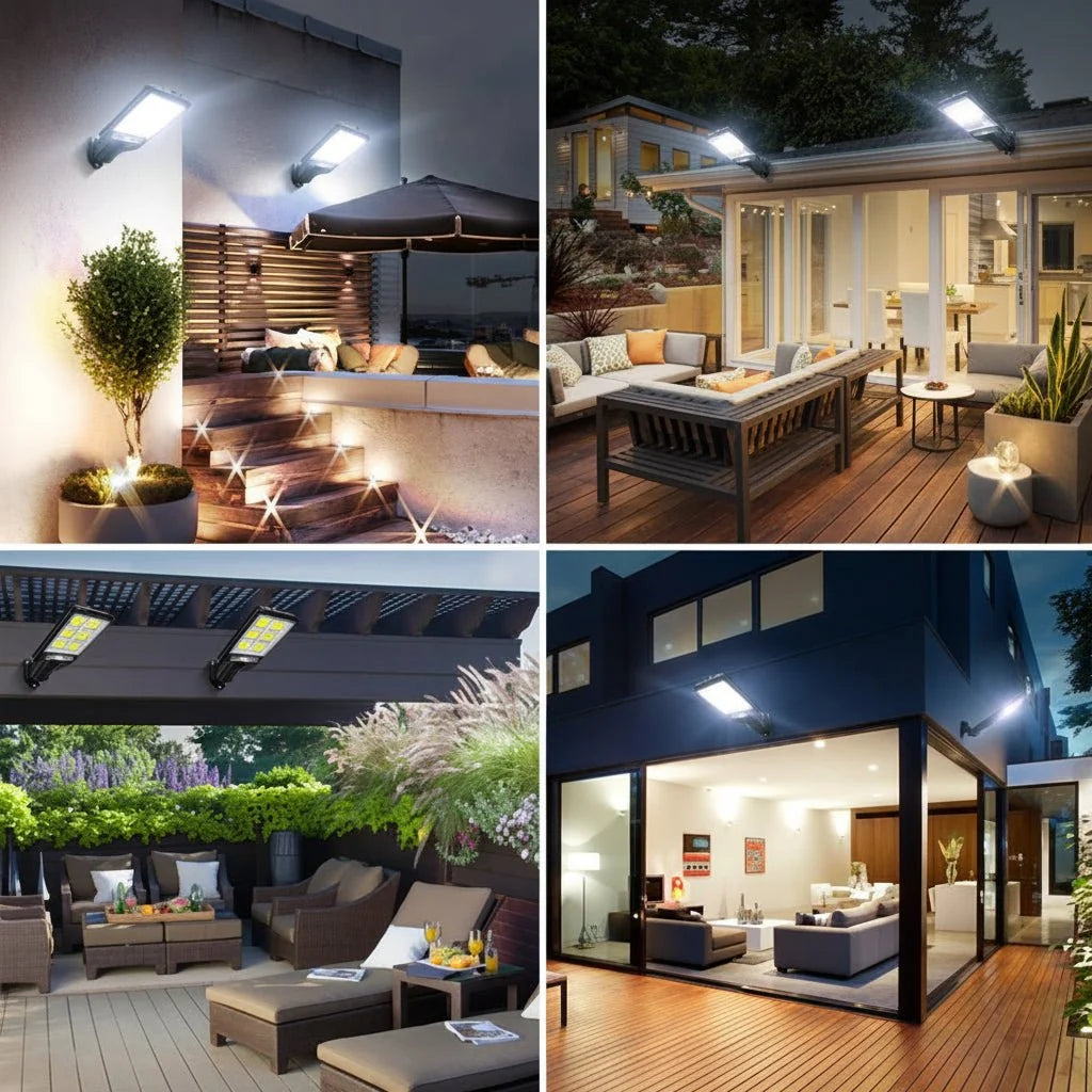 ECOBEAM 600 – Proiettore solare a LED per esterni con sensore di movimento