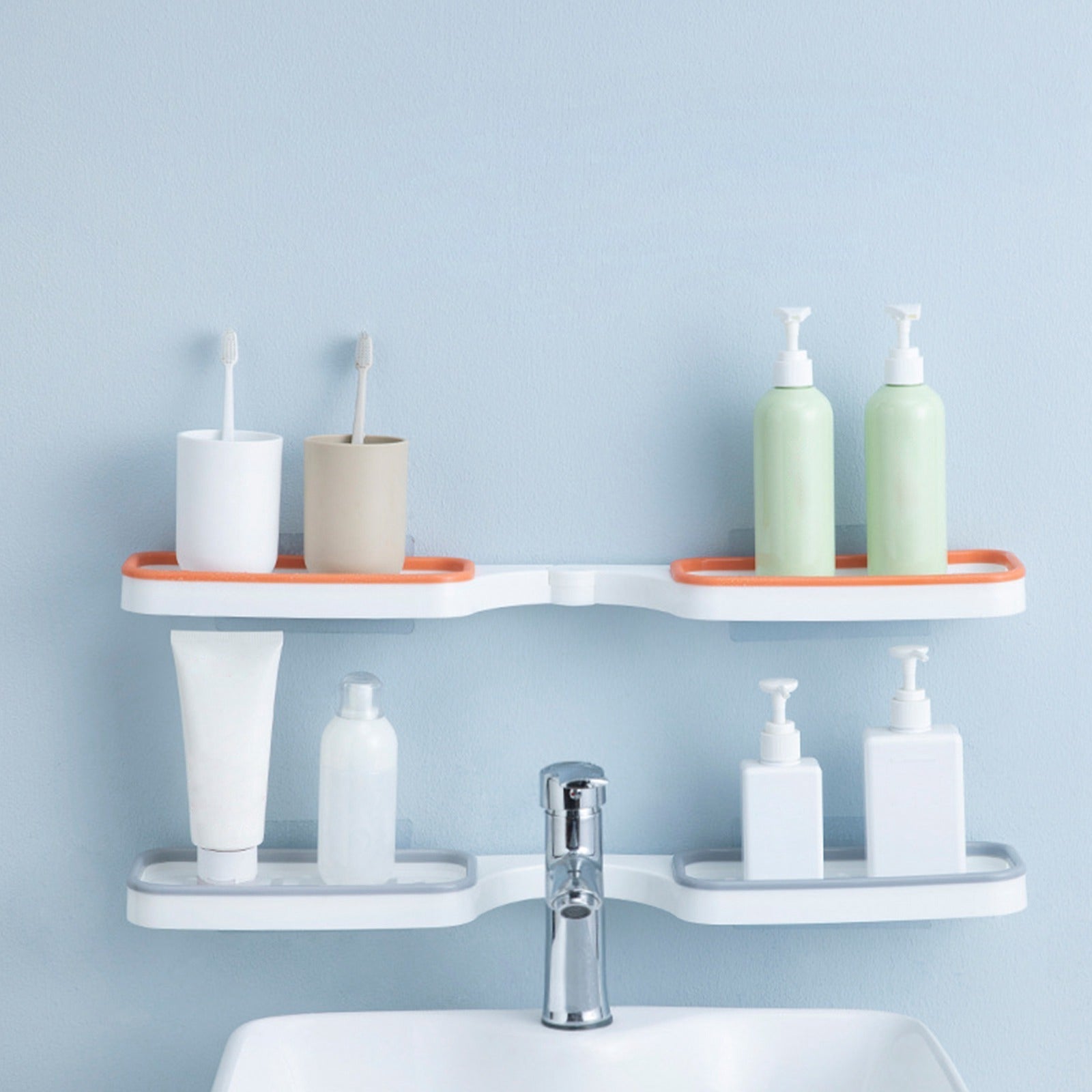 Ocerar™ Scaffale Angolare senza Forare – Soluzione Intelligente per il Bagno | 50% SCONTO