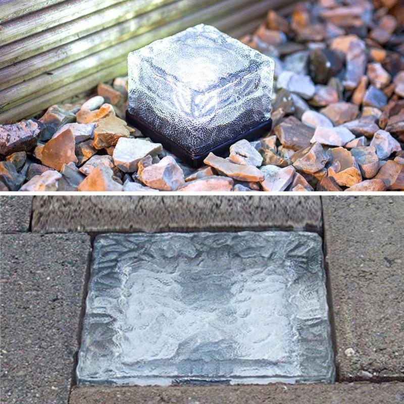 Luce Cubica da Giardino Solare con Effetto Onde d'Acqua a Cambio Colore