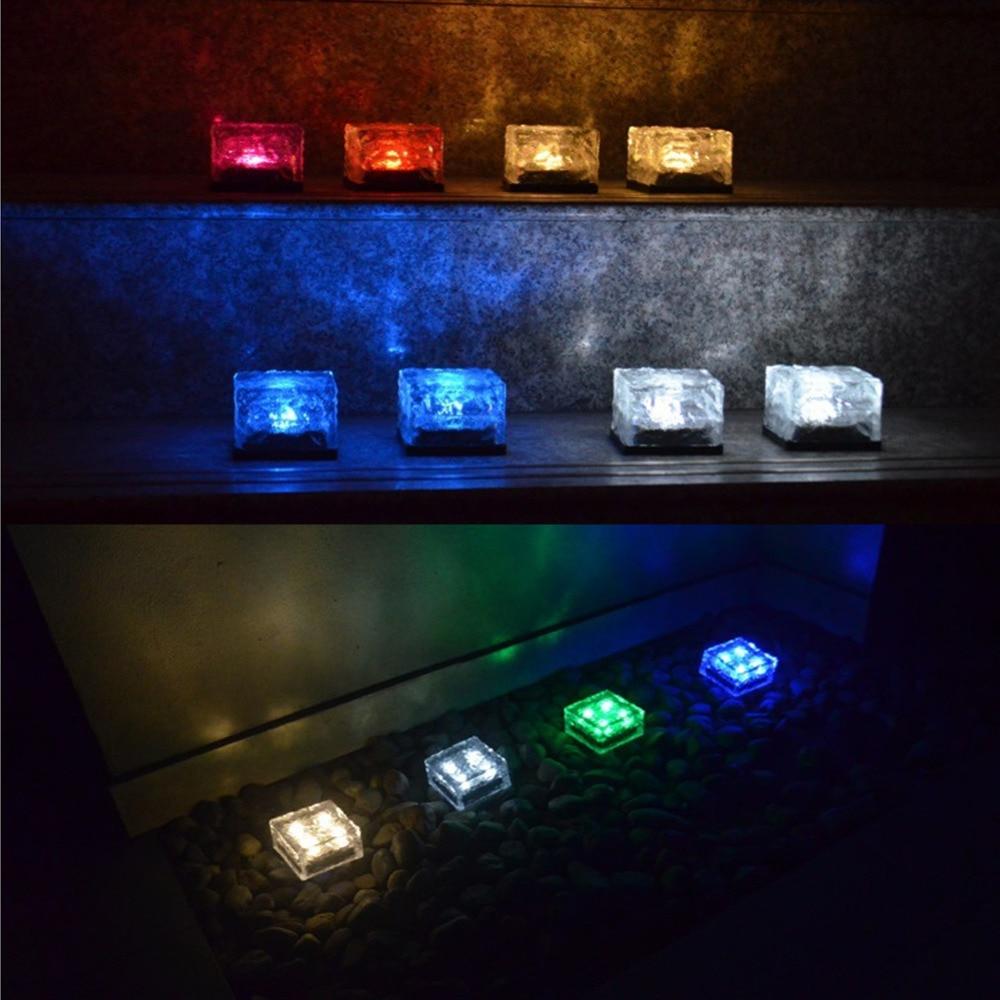 Luce Cubica da Giardino Solare con Effetto Onde d'Acqua a Cambio Colore