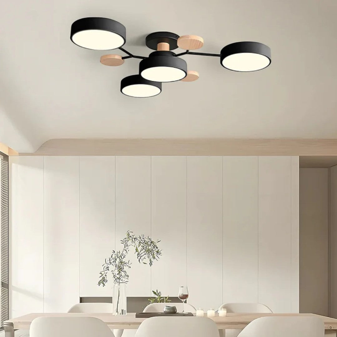 Lampada da soffitto LED rotonda moderna – Illuminazione potente con più punti luce