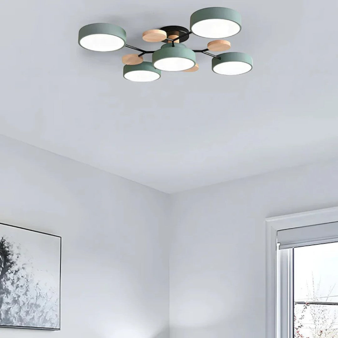 Lampada da soffitto LED rotonda moderna – Illuminazione potente con più punti luce