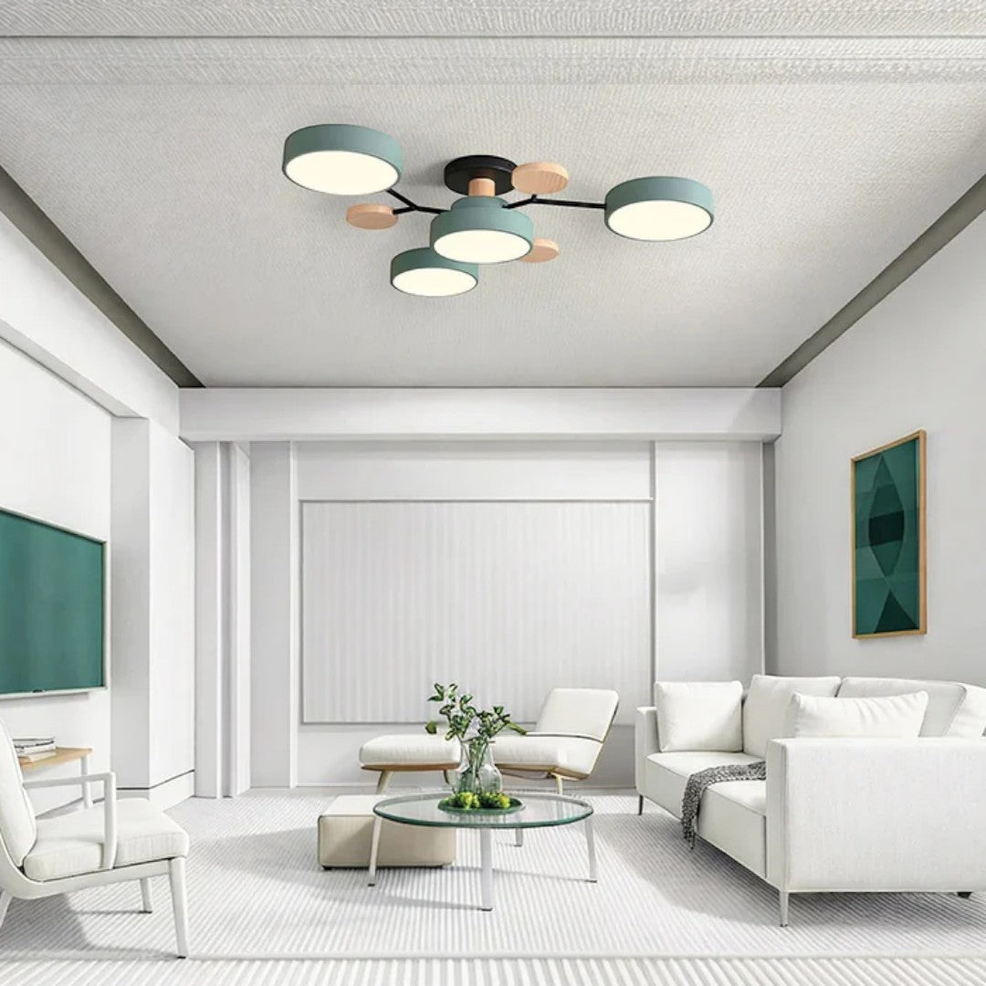 Lampada da soffitto LED rotonda moderna – Illuminazione potente con più punti luce