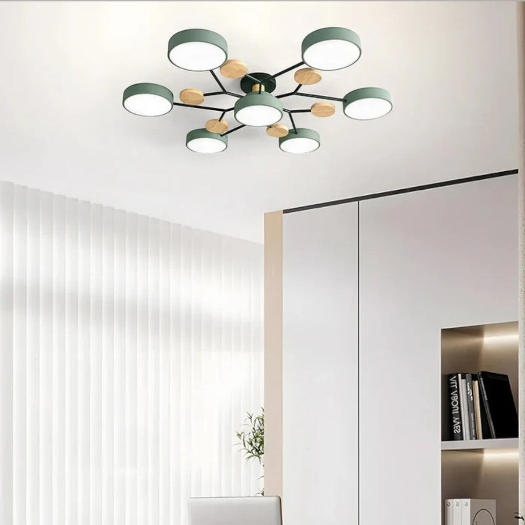 Lampada da soffitto LED rotonda moderna – Illuminazione potente con più punti luce