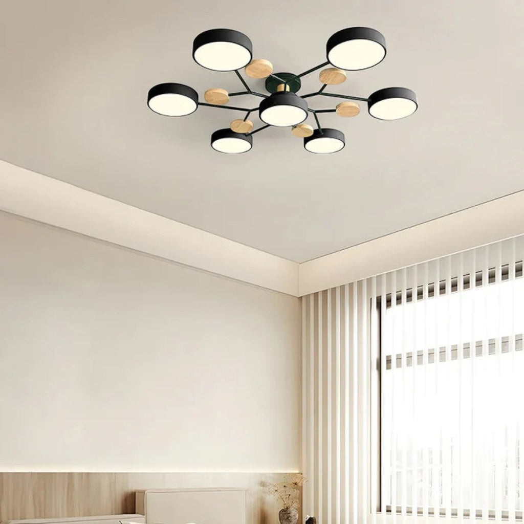 Lampada da soffitto LED rotonda moderna – Illuminazione potente con più punti luce