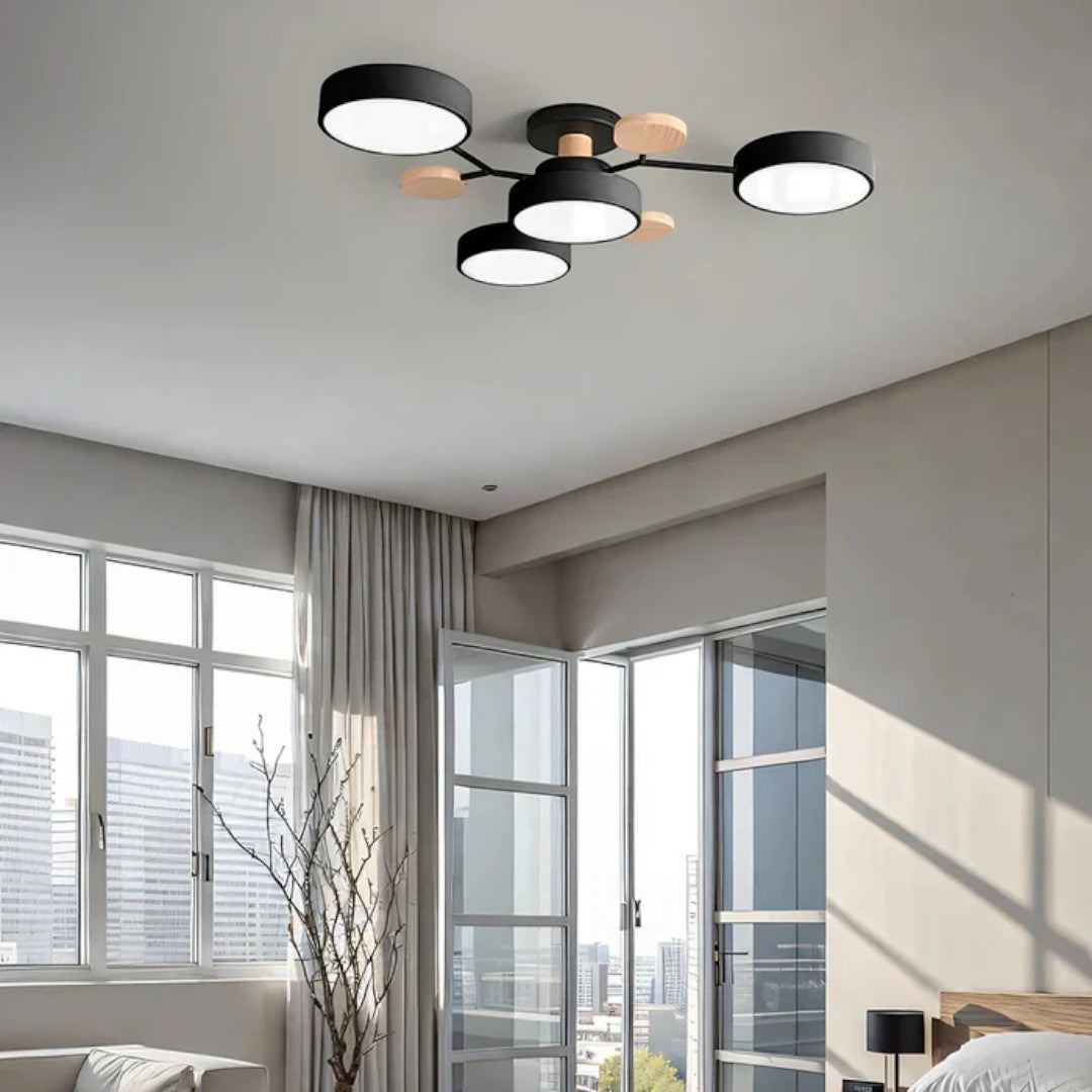 Lampada da soffitto LED rotonda moderna – Illuminazione potente con più punti luce