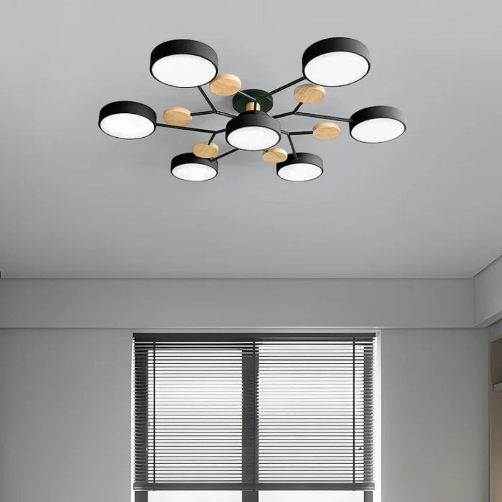 Lampada da soffitto LED rotonda moderna – Illuminazione potente con più punti luce