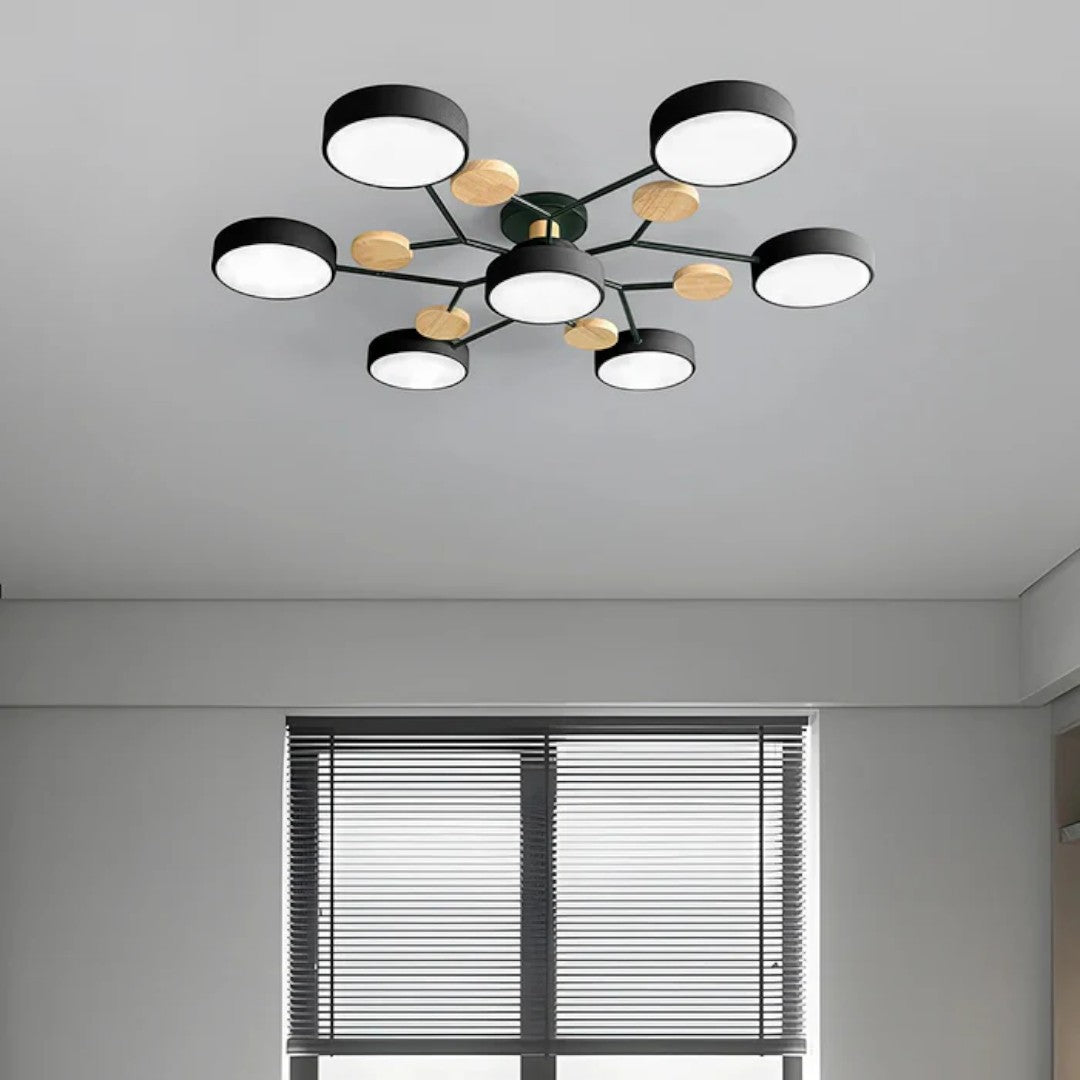 Lampada da soffitto LED rotonda moderna – Illuminazione potente con più punti luce