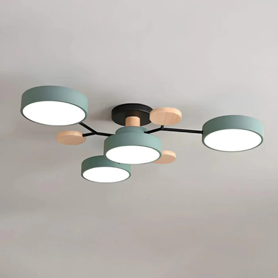 Lampada da soffitto LED rotonda moderna – Illuminazione potente con più punti luce