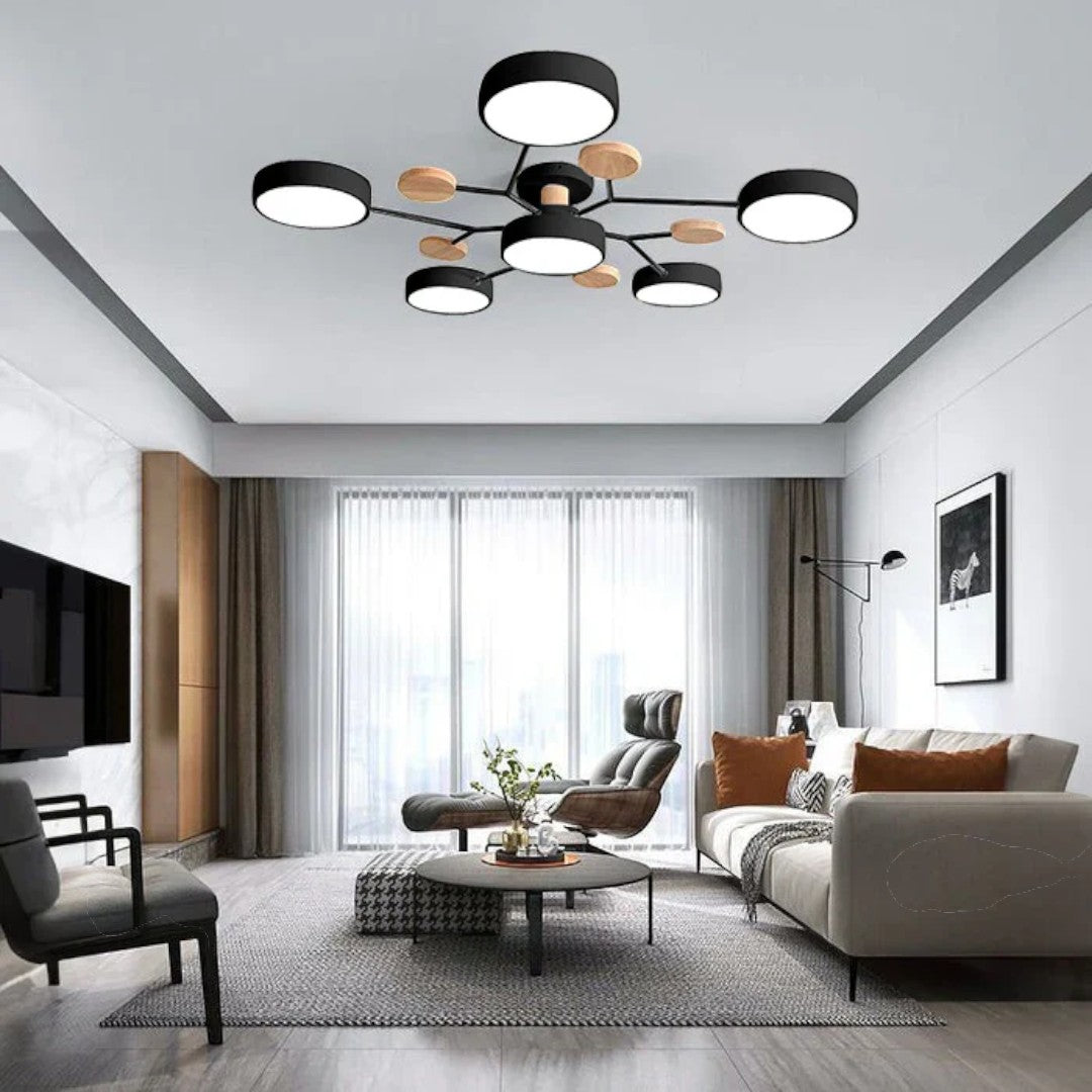 Lampada da soffitto LED rotonda moderna – Illuminazione potente con più punti luce